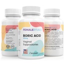 Boric Acid Suppositories for Women 600mg 30 Pack - Odor &amp; Yeast Solution Boric Acid Suppository - Vaginal Suppository for PH Balance & Vaginal Health - Vaginitis Solution for Women