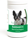 Saludable razas francesas Bulldog Salmón aceite suave Chews 90 cuenta