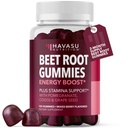 Beet Root Gummies with COQ10 & Pomegranate - Nitric Oxide Supplement for Men and Women - Beetroot for Endurance, Performance, Recovery - Vegan, Non-GMO, Gluten Free - Mixed Berry Flavor, 120 Conde