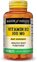 Mason Vitaminas Mason Natural B2 100 mg Tabletas, 100 Conde