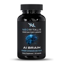 AI Brain Nootropic Supplement for Focus, Memory & Mental Clarity Improvement Capsules for Men &amp; Women, Caffeine-Free Daily Cognitive Support with Bacopa, Alpha GPC & Vitamin B6, 60 Vegetarian Capsules
