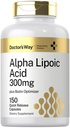 Camino del Doctor Alfa Ácido Lipoico 300mg Silencio 150 Capsules  durable with Biotin Optimizer Silencioso ALA Suplemento No-GMO, Gluten Free