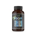 Focus 14-in-1 Suplemento Nootropic Brain con Lions Mane, Alpha GPC Choline, Vitamina C &amp; B12, Taurine, Bacopa - Energy, Cognitive, Memory Support, 60 Filler Free Capsules
