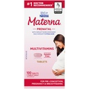 Materna Nestle Prenatal Postparto Vitamina &amp; Suplemento Mineral 100 Tabletas