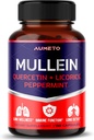 Suplemento Mullein - Fórmula Mejorada con Quercetina, Licorice para Detox Pulido, Respiratorio e Sistema Inmunitario (150 Cuenta (Pack of 1))