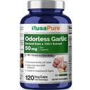 NusaPure Ajo sin olor 100:1 Extracto, 50 mg Equivalente a 5000mg Cápsula Silencio 120 Cápsulas Veggie peru High Potency ← Herbal Suplemento 