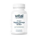 Vital Nutrients Ultra Pure® Vegan Omega SPM+ Ø Vegan Specialized Pro-Resolving Mediators (SPM) Omega-3 Suplemento Silencio Minor Joint Discomfort Relief* ← Gluten, Dairy, Soy Free, Non-GMO TEN 90 Mini Softgels