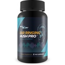 Ear Ringing Hush Pro - Tinnitus Relief for Ringing Ears - Complemento de soporte de Audición - Soporte Reducción de la hinchazón &amp; Mejora de la Circulación para Alivio del Anillo de Ojeras - Natural Formula Ear Ring Pills
