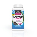 Charcocaps Fast Acting Gas Relief for Bloating & Flatulence, Drug Free Detoxifying Activated Charcoal Formula, 100 cápsulas, 30 Day Supply, Pink