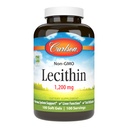 Carlson - Lecithin, Non-GMO, 1200 mg, Nervous System " Liver Function, Unbleached Soy Lecithin, 100 Softgels