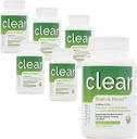 Suplemento cerebral para la memoria, Fog cerebral, Focus, Mood & Concentration " Cognitive Function - Mane de León Supercargado con Ginkgo Biloba " Dos Strains Probióticos (360 Cuenta - 6 Mes de Suministro)