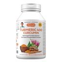 ANDREW LESSMAN Turmeric 400mg - 120 Capsules - 95% Curcuminoides como Complejo fosfolípido para beneficios óptimos y absorción, Extracto estandarizado de alta potencia, pequeñas cápsulas fáciles de absorber