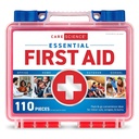 Care Science First Aid Kit, 110 Pieces ← Uso profesional para viajes, trabajo, escuela, hogar, coche, emergencia, supervivencia, camping, senderismo y más