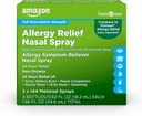 Atención básica 24 horas Alivio de la alergia Nasal Spray, Fluticasone Propionate (Glucocorticoid) 50 mcg, Full Prescription Strength, Non-Drowsy, 0.62 fl oz (Pack of 3)
