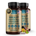 Shilajit Pure Himalayan Organic Capsules with Irish Sea Moss, Ashwagandha, Copper, Beet Root - Fulvic Acid Trace Minerals Supplement for Men &amp; Women - 90 Count, Non-GMO, Gluten-Free