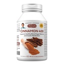 ANDREW LESSMAN Cinnamon 400mg - 30 cápsulas - High Potency, Standardized Extract. Sin aditivos. Cápsulas pequeñas fáciles de absorber
