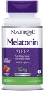 Natrol Melatonina Durmiente Máxima Fuerza disuelve rápido Sabor de fresa 10 mg 60 Tabletas (Pack of 2)