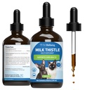 Pet Wellbeing Milk Thistle for Cats - Organic Milk Thistle, Supports Healthy Liver Function " Detoxification - Vet-Formulated Herbal Supplement - 4 oz (118 ml)