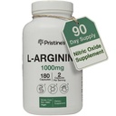 PriSTINE'S L Arginine Suplementos para Hombres &amp; Mujeres - 1000 mg Capsules 90 Day Supply Nitric Oxide & Pre Workout Amino Acid Support