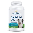 Naturales nórdicos Omega-3 Pet, Desarrollado - 180 Gels blandos - 320 mg Omega-3 Por Gel suave - Aceite de pescado para perros con EPA &amp; DHA - promueve el corazón, la piel, la carne, &amp; la salud inmunitaria