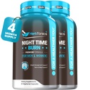 Herbtonics Night Time Burn & Sleep Complex apoya el metabolismo nocturno, el alivio del estrés y el sueño profundo. Incluye Melatonina, Valerian y té verde – Vegan Bedtime Weight Management (120 cápsulas)