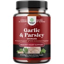 Softgels concentrados de ajo sin olor - Parsley Extract " Aged suplementos de ajo para la salud circulatoria, la digestión, soporte inmunitario " Liver Detox - Parsley Softgels for Gut Support - 60 Ct