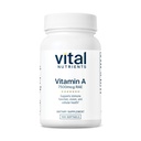 Nutrientes Vitales Vitamina A 7500mcg RAE ← Vitamina A Suplemento para la Función Inmunitaria, Visión, Esquí y Salud Celular TEN Gluten, Lácteos, Soy Gratis ANTE NO-OMM ANTE 100 cápsulas