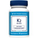 La vitamina Shoppe Vitamina K2-100 MCG (60 cápsulas vegetarianas)