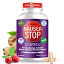 Parada de Nausea del Dr. Barton - Ginger natural, Píldoras de Alivio de la Nausea para Adultos &amp; Niños, Anti Nausea, Upset Stomach, Enfermedad matinal & Embarazo Nausea - Esenciales de viaje - 80 cápsulas (1 Pack)