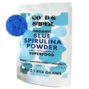 Orgánica Blue Spirulina Powder - Bulk 1 Pound Pack, 100% Phycocyanin, Puro Superfood de Blue Algae - para la coloración natural de alimentos, Smoothies &amp; Protein Drinks, Vegan - Agua Pura Extracto