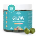 Akasha Superfoods Sea Moss Glow Gummies, Hair, Skin & Nails Vitaminas con Seamoss, Pearl Powder, Vitamina E, Aloe Vera, Liposomal Vitamina C, y Irish Sea Moss, Gummies for Women &amp; Men, 60 Condes