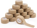 16 Rolls Self Adhesive Bandage Wrap - ForTomorrow 1 Inch Small Breathable Cohesive Athletic Tape, Stretch Adherent Finger Wrap for Sport, Lesiones, First Aid Medical, Toe Sprains &amp; Swelling