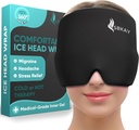 Cómoda Migraine Headache Relief Cap - Migraine Ice Head Wrap Con 360° Form Fitting Design - Gel Ice Cap - Natural Hot or Cold Therapy For Headache, Tension, Puffy Eyes, Stress -One Size se ajusta a todos