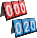 APORO Mesa portátil Top Scoreboard Flipper, Multi Sports Score Flip Scoreboard
