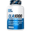 Píldoras de ácido linoléico conjugadas - CLA 1000mg Píldoras de dieta para soportar pérdida de peso gordo magro y metabolismo más rápido - CLA sin estimulante 1000mg Píldoras de apoyo de pérdida de grasa con base de girasol - 180