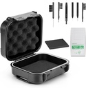 18 piezas Set High Seal Waterproof Hearing Aid Case with Extractable Sponge, Drop-Proof, Shock-Proof and Crush-Proof Storage Box, Hearing Aids Accessories with Cleaning Kits Tool