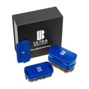 Juego de cepillo magnético de alta gama de barba “Master”. El "ULTIMATE BRUSH" es un conjunto de pincel 3 en-1. Incluye: espejo, compartimento de almacenamiento, dos peines y dos pinceles. Las piezas desmontables hacen una unidad personalizada.