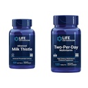 Extensión de vida Advanced Milk Thistle 120 Softgels and Two-Per-Day High Potency Multi-Vitamin & Mineral 120 Tablets Bundle