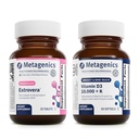 Metagenics Menopause Duo: HerWellness Estrovera - All-Natural, Hormone-Free Menopause Support Suplemento - 30 Tablets &amp; Vitamin D3 10,000 + K - for Bone & Heart Health - 60 Softgels