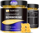12 in 1 Berberine HCL Gummies-High Bioavailability Liposomal Berberine Gummies with for Women and Men, Berberine with Ceylon Cinnamon & Vegan Supplement- AMPK Activator (180 Conde)