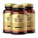 Solgar Lutein 40 mg, 30 Softgels (Pack of 3) - Apoya la salud ocular - Ayuda a filtrar la luz azul - Contiene FloraGLO Lutein - Gluten Free, Dairy Free - 90 Total Servings
