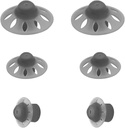 6Packs-Starkey Hearing Aid Domes Open Oticon Hearing Aid Domes Small Medium Large 3 Sizes Compatible con Phonak Marvel & Paradise RIC BTE Models SDS 4.0-Black
