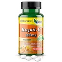 America Medic &amp; Science Rapid-C 500mg Vitamin C Supplement (1 Pack of 100 Tablets) Energy Booster, Daily Immune System Support, Antioxidant ¦ Vegan, Non-GMO Coated Ascorbic Acid for Adult Men &amp; Women