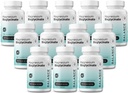 Magnesio Bisglycinate 200mg - High Absorption Chelated Magnesium Supplement - Gentle on Stomach, Gluten-Free, Supports Sleep, Muscle Cramps & Positive Mood - 120 Capsules (Pack of 12)