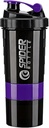 5 En 1 Botella de Agitador Protein - Botella de Agitador de Serie Profesional para Agitaciones Proteínas y Botella de Gimnasio Pre Workout,Con Almacenamiento de Polvos,Tray de Píldora,Botella de Agitación