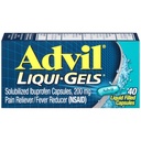 Alimentador de Dolor y Reductor de Dolor Advil Liqui-Gels, Dolor de Dolor de Dolor, Dolor Menstrual y Alivio de Dolor Conjunto - 40 cápsulas llenas de líquido