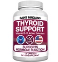 Suplemento de soporte de tiroides con Iodine TEN120 Capsules para ayudar a la masa corporal " Mejorar la energía, cardiovascular, energía " Focus Fórmula TEN 14 Vitaminas naturales