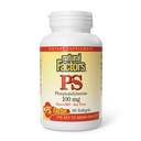 Factores naturales, fosfatidilserina, Apoyo a las Funciones de Memoria, Concentración y Cerebro, Soy y Gluten Gratis, 60 Softgels