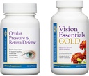Premium Eye Health Bundle Incluye Vision Essentials Gold, con 40 Mg de Lutein, para funciones visuales saludables y defensa de presión ocular para soportar niveles de presión intraocular saludables