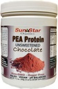 Pea Protein Powder - Unsweetened - Chocolate con Cocoa Powder &amp; Vanilla Bean - Soy Free, Non-GMO 17.6 oz